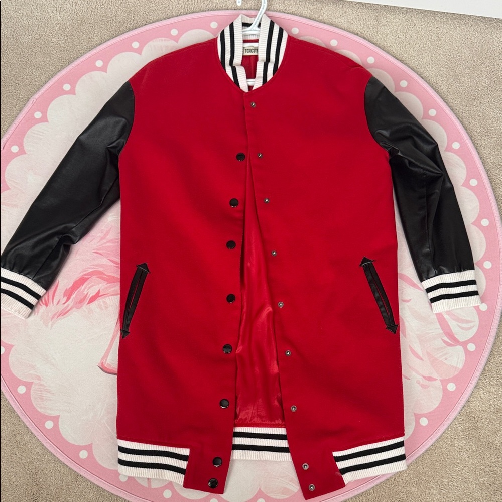 Red and Black Varsity Jacket